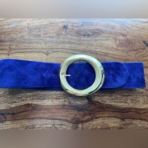 St. John Collection Purple Suede Belt 32” Vintage